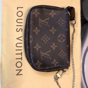 Authentic Louis Vuitton monogram mini pochette